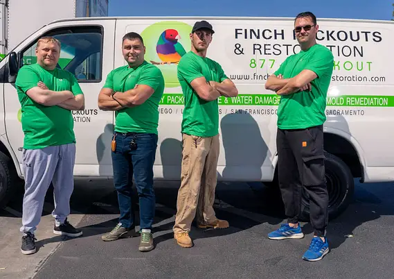 Water damage restoration crew in Carlsbad