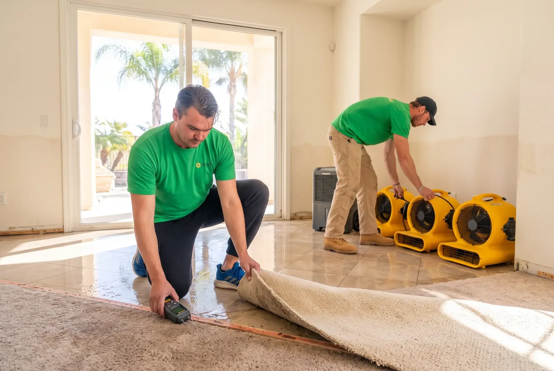 Water damage cleanup in Carlsbad
